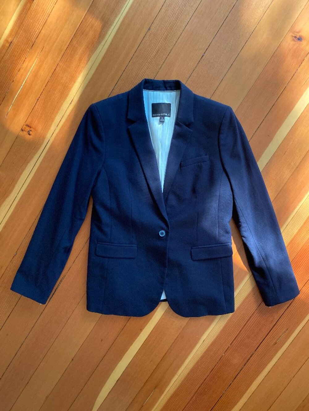 Banana Republic Wool Blazer - Navy - Size 8 / Medium